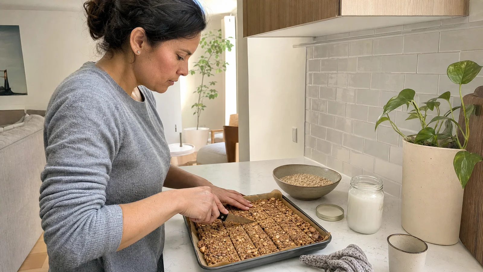 Coconut Oil Granola Bars: Crunchy, Chewy, and Naturally Sweetened