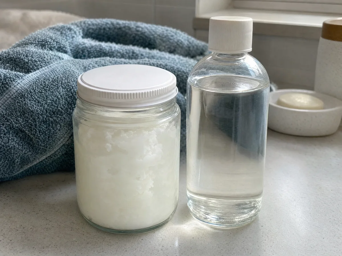 coconut oil vs mineral oil for skin natural vs petroleum