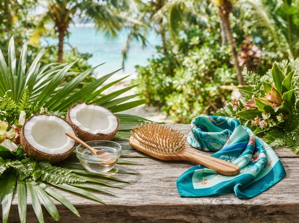 deep conditioning coconut oil hair mask with honey and