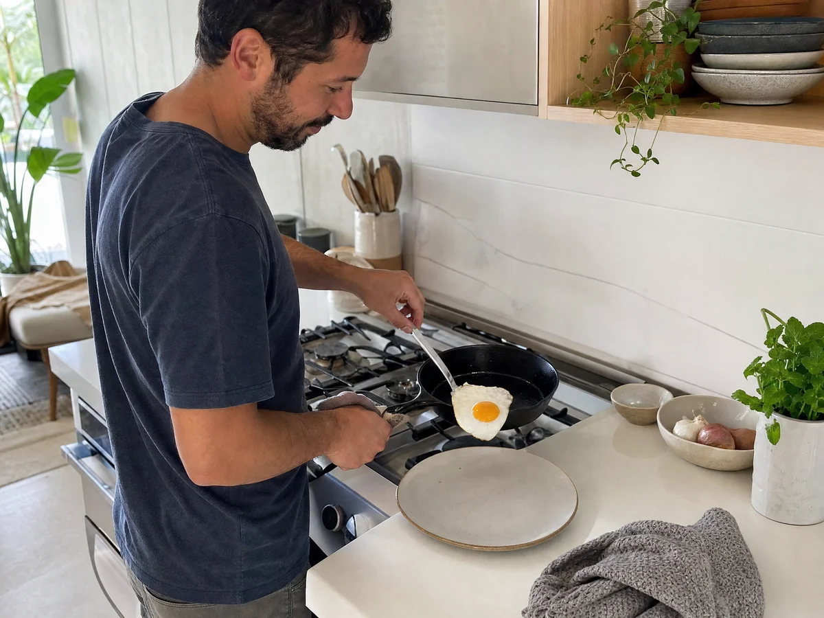 how to season a cast iron skillet with coconut oil